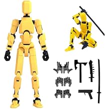 Dumwick Assembly Completed Titan 13 Action Figure,2026 New Lucky Robot 13 Action Figures,3D Printed Action Figure,Nova 13 Figure Desktop Decorations Game Gifts Assembly Completed -Yellow