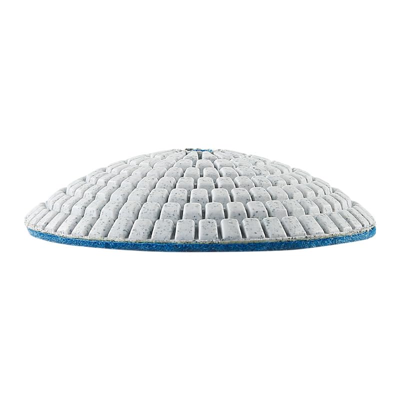 LOZLIN 8-Piece 5/8-11 Thread Curved Diamond Polishing Pad Set with Backer Discs for Marble Granite Stone Care (Convex Bowl Shape)