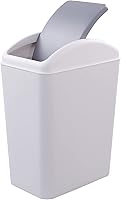 Vista 1 de Ggbin Cubos de Basura de Plástico con Tapa Giratoria, Cubos de Basura de Cocina Gris de 16 L