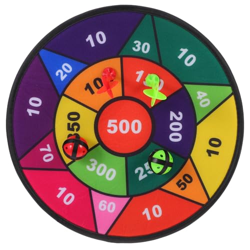 VICASKY 1 juego de dardos para interior para diana grande con bolas adhesivas y seguro para interiores y exteriores, para familias y juegos de fiesta, promueve la concentración y la diversión