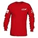 Grunt Style 1776 Flag Long Sleeve Men's T-Shirt (Red, Medium)