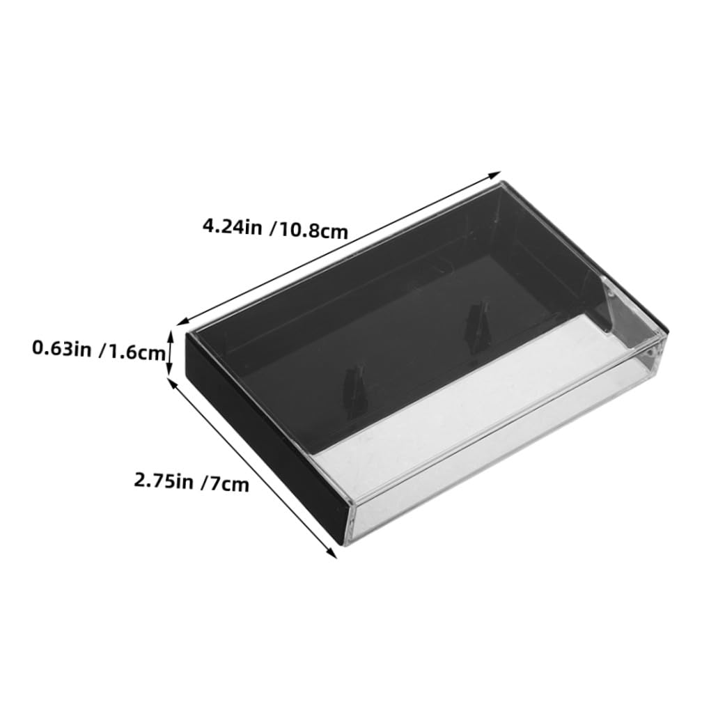 TOYANDONA Cajas Vacías de Casete Transparentes 20 Unidades Estuches de Plástico para Almacenamiento de Cintas de Audio en Casa y Colección Personal