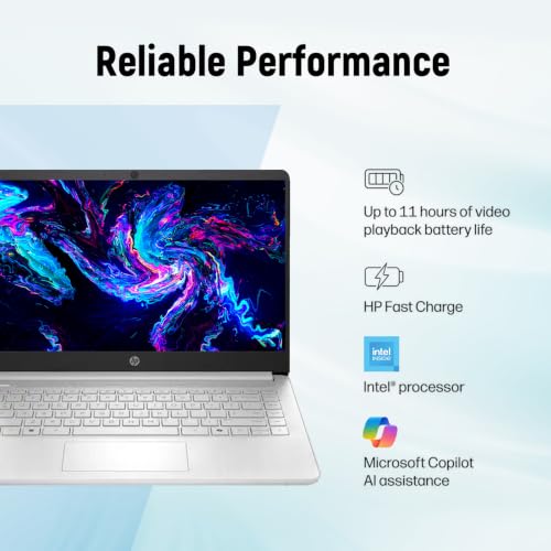 Image of HP 14 inch Student Laptop, Intel N150 (Quad Core), Intel Graphics, 4GB RAM