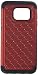Samsung Galaxy S7 Case, Laxier(TM) Premium Lightweight Slim Fit Cover with Rhinestone Hard Shell Silicone Protective Case for Galaxy S 7 (Red)