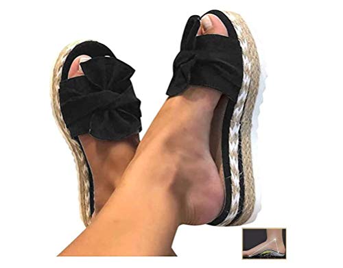 Wxyfl Damen Zehentrenner Pantoletten Sandalen Cover