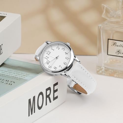 Vicloon Women's Watch Analog Quartz, Leather Strap Easy Read Tone Premium Fashion Wrist for Women Ladies Girls - Image 6