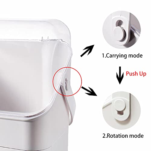 Makeup Organizer, Cosmetic Display Case, Skincare Storage Box, Waterproof & Dustproof, With Drawer And Transparent Cover, For Dresser, Countertop, Bathroom, Bedroom (White) #TOP4