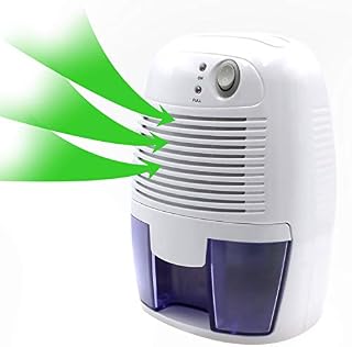 Dehumidifier 500ml Compact and Portable Mini Air Dehumidifier for Damp, Mould, Moisture in Home, Kitchen, Bedroom, Caravan, Office, Garage, Bathroom, Basement