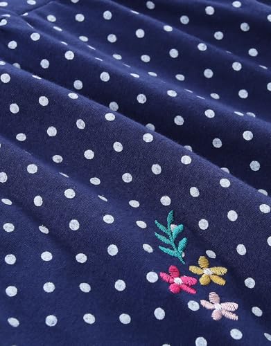 Bumeex Toddler Girls Dress Cotton Embroidery Applique Short Sleeve Dresses 2-7Y4