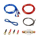 Muzata 10 Gauge Amp Wiring Kit Amplifier Installation with RCA Interconnect and Speaker Wire Car Subwoofer AMP...