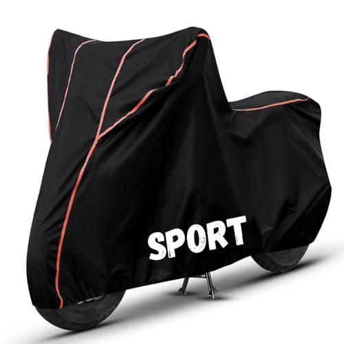 Image of Bike Cover for Sport 100% Waterproof, Dustproof & Scratch Resistant| Fully Bottom Elastic UV Resistant Heavy Duty Body Cover | All Weather Outdoor Use