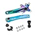 Honeyhouse Pédalier de Vélo - 170 mm 104 Pédalier VTT BCD Pédalier BMX Pièces de Vélo Pédalier avec Roulement Intérieur pour Remplacer la Manivelle de Vélo (Titanium)