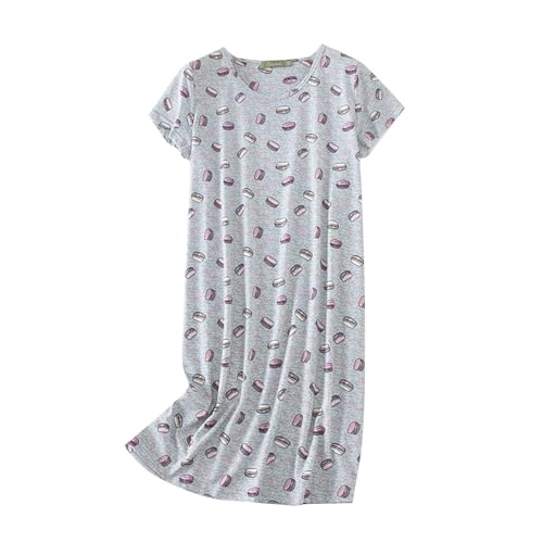 Chemise de nuit haut de gamme en coton doux pour robe de maison