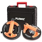 Glass Suction Cups with Heavy Duty: 8 Inch Tile Suction Cup Lifter with Handle...