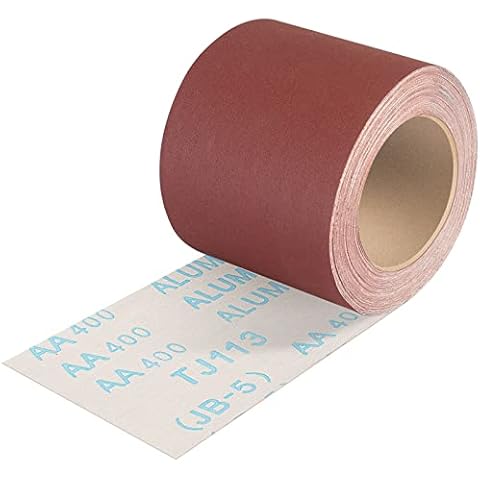 Shineboc Rollo Papel Abrasivo de lija, 93mm x 10m, Grano 400 Cover