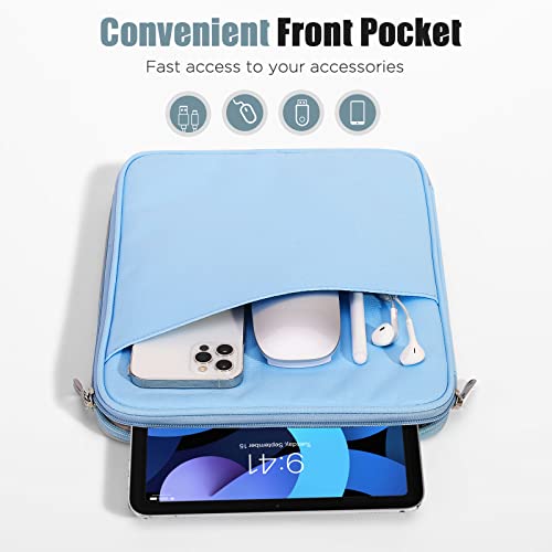Image of TiMOVO 9-11 inch Tablet Sleeve Bag with Pocket, Light Blue | Fits iPad 11 inch A16 2025, iPad 10.9 inch /10.2 inch, Air 11 inch 5th /4th Gen, Galaxy Tab A9+ /A11 Plus 11 inch