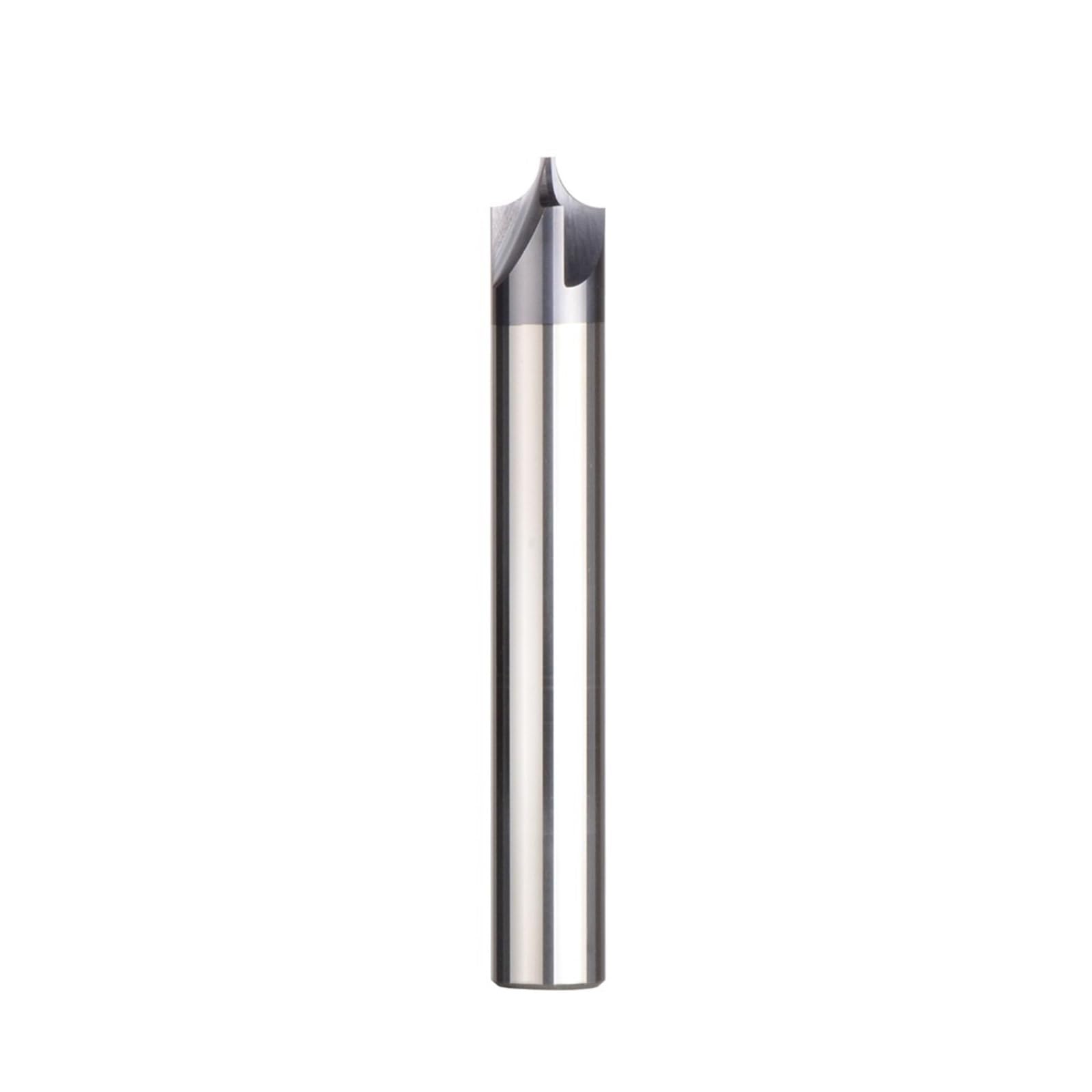 Juego de Brocas avellanadas carburo sólido, Fresas Extremo, enrutador, Herramienta fresado Biselado 90 Grados, desbarbado Radio Interior 4-14 mm(ICP4F-R2.5-H6)