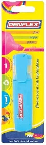 Fluorescent Ink Highlighters 10-Pieces, Blue