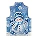 TOADDMOS Cute Snowman Full Zip Vest Comfortable Girls Sleeveless Vests Size 2T Stylish Lightweight Sleeveless Jackets Outerwear with Pockets Fashion Warm Winter Coat with Pocket