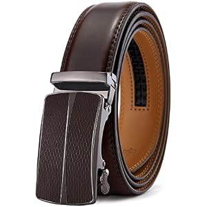 BULLIANT Men's Belt,Slide Ratchet Belt Adjsutable For Men Suit Casual Jeans Gift Boxed,Trim To Fit