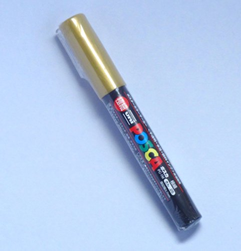 image for uni-ball Uni Posca Paint Marker PC-1M Gold & Silver, 2 pens per Pack(J