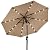 Best Choice Products 10ft Solar Polyester LED Lighted Patio Umbrella w/Tilt Adjustment and UV-Resistant Fabric - Tan