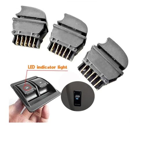 12V Universal Power Window Switch Kit, Wiring Harness Kit For 2 Door Vehicles,Diy Conversion To Power Windows