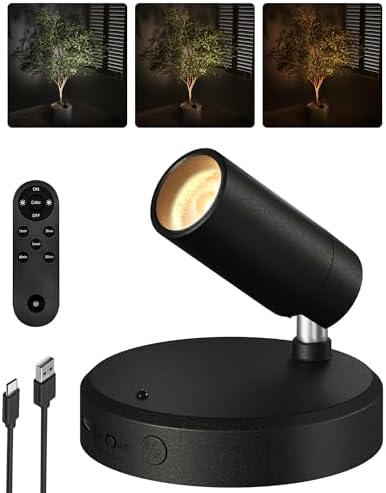 EZVALO Spotlights Indoor 5500mAh Rechargeable Battery, Wireless Spot Light