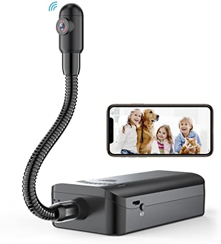 JORLUS Hidden Camera 1080P WiFi Wireless Spy Camera Portable Mini Small HD Nanny Cam Pet Cam with Motion Activated Live Video Recording for Home Indoor and Outdoor Surveillance Cameras