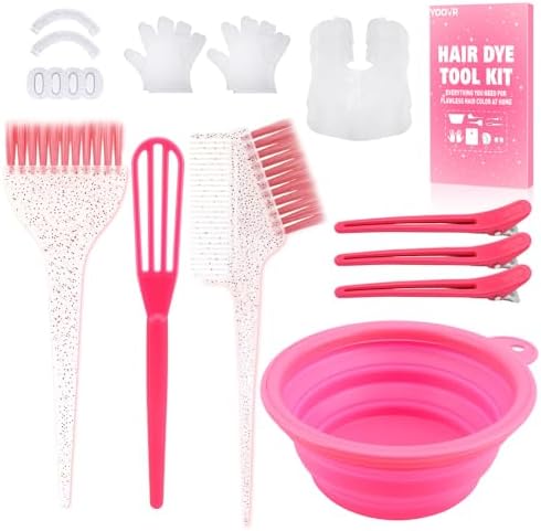 Yexixsr 5Pcs Professional Salon Hair Coloring Dyeing — close-up of materials and construction quality