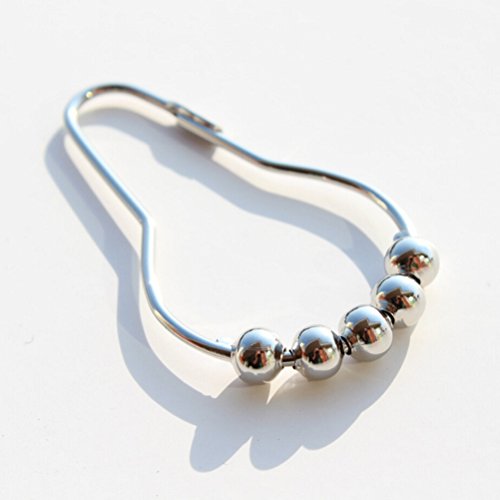 Vosarea 12 peças Práticas Ganchos para Cortina de Chuveiro para Banheiro Prático Acessórios de Banhe