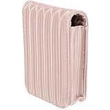 SHOWERORO Mini Neceser Pintalabios con Espejo Pequeño Bolso Organizador Maquillaje Portátil para Mujer Funda Compacta para Barra de Labios Almacenamiento Maquillaje con Espejo para Bolso