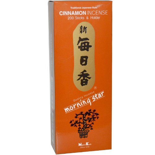 Nippon Kodo - Morning Star - Cinnamon 200 Sticks and Holder