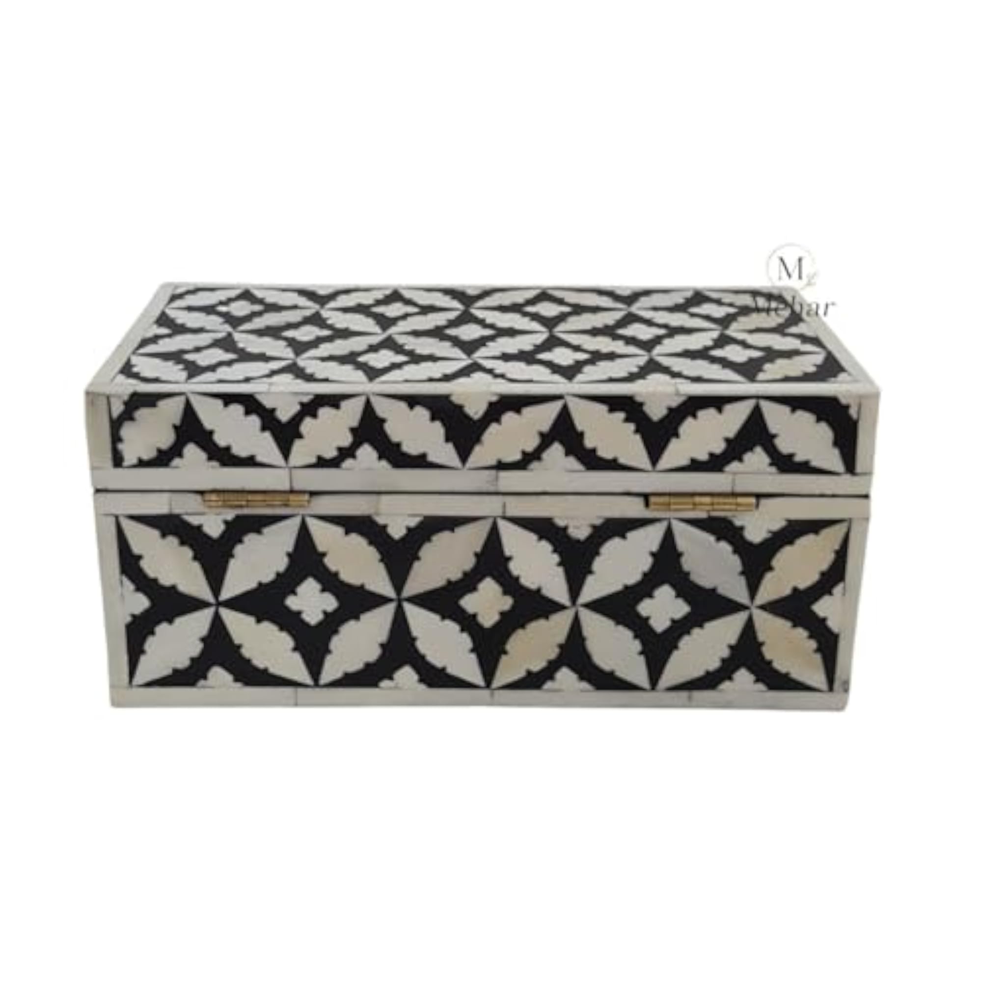 Handmade Bone Inlay Jewellery Box, Elegant Keepsake Gift
