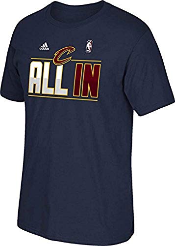 adidas Cleveland Cavaliers Navy Playoff All in Slogan T-Shirt