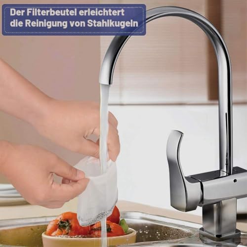 HONZUEN Reinigungsperlen für Flaschen Edelstahl 2000 Stück – Ansicht 4