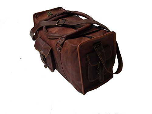 Bazar in pelle, stile Vintage, in pelle di capra