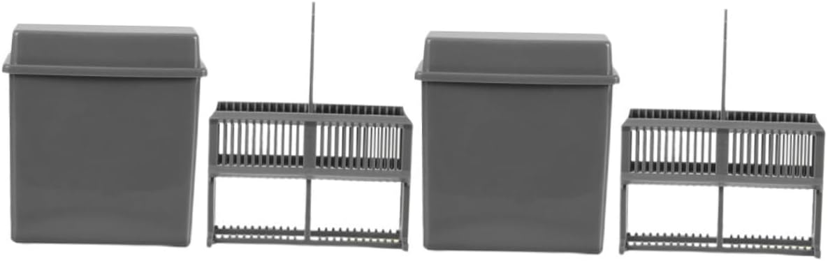 2sets Microscope Slides Storage Racks Plastic Staining Jars Lab Slides Staining Rack and Jar Kit Tissue for Microscopy Research Supplies