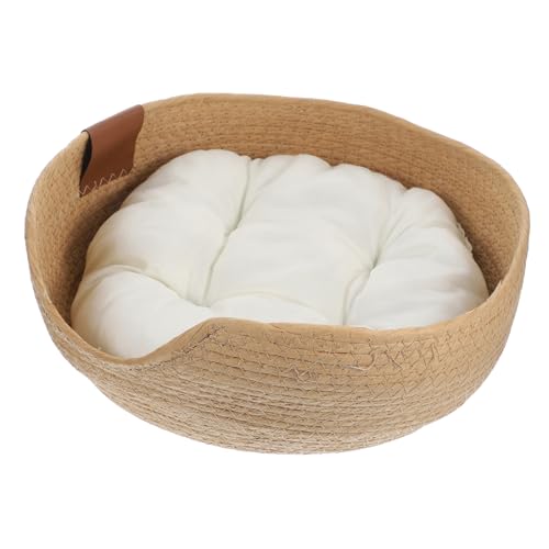 Toddmomy Ninho De Palha Para Animais De Estimação Cama Para Gatos Tecido Para Animais De Estimação N