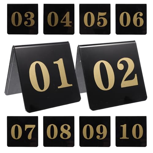 Panneaux de table en acrylique pour mariage élégant et banquet de fête - SECFOU 10pcs