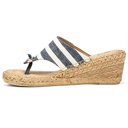 Image of WHITE MOUNTAIN Women's Beachball Espadrille Wedge Sandal