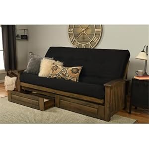 Kodiakfurniturewashingtonqueensizefutonframewithstoragedrawerswoodfutonframewithmattressincludedinsuedeblackcolor  Urban Country Home Decor Kodiak furniture washington queen size futon frame with storage drawers wood futon frame with mattress included in suede black color  urban country home decor