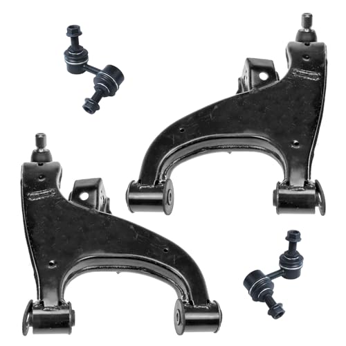 Detroit Axle - 4pc Rear Suspension Kit for Nissan Armada Pathfinder Pathfinder Armada INFINITI QX56 2 Lower Forward Control Arms with Ball Joint 2 Stabilizer Sway Bar End Links Replacement