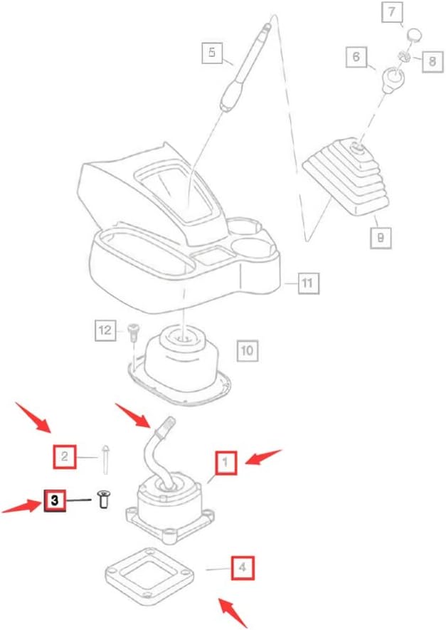NV4500 Transmission Shifter Tower Kit 5 Speed for Dodge 2500 3500 1996-UP 25982-KIT, NV25982