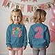 BOUTIKOME 2. Geburtstag Sweatshirt für Mädchen “I’m Two Cute” Drucker Pullover Zweiter Geburtstags Kinder Outfits Schwesterchen Rundhals Langarmshirt Herbst Winter Babykleidung(Blau,2 Jahre)
