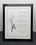 Memorial Framed Poem, Remembrance Poem Print, Bereavement Gift For Loss of Mother Father Wife Husband Son Daughter, Condolence Sympathy Grief Poem Gift, Funeral Gifts, Framed Bereavement Poem, In Loving Memory of Mom Dad Sister Brother Son or Daughter, Grieving Gifts for Loss of Loved One, Expression of Sympathy,