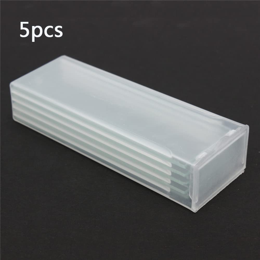 TopHomer Glass Slides Storage Box, Plastic Slides Holder with Division Design for Scientific Research Laboratory Equipment (for 5 PCS Glass Slide)