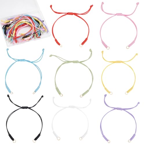 Bracelets en corde pour un style bohème au quotidien avec anneaux inox