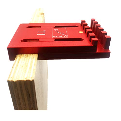 JUST N1 Woodworking Gaps Gauge,Depth Measuring Ruler Line Sawtooth Ruler Marking Tool,Woodworking Ruler Wooden Tenon Ruler Serrated Ruler Woodworking Tools