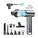 GARAID Aspirateur Voiture Puissant 4-en-1, 25000Pa Aspirateur à Main Sans Fil avec Moteur Brushless, 2 Vitesses, 6000mAh, 150000 RPM Souffleur Air Comprimé Pour Bureau, Voiture, Maison, Cuisine, Poils